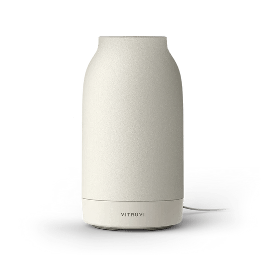 Off-white Vitruvi corded waterless diffuser with textured body