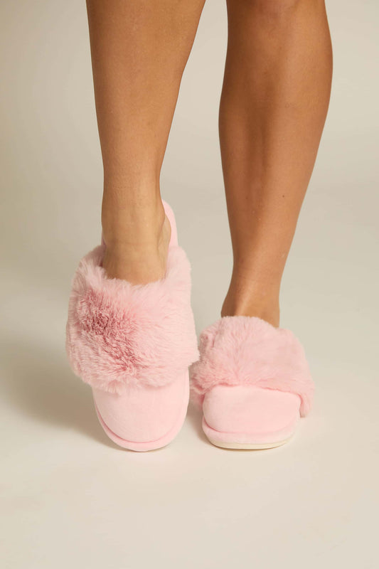 Furry Slipper Mules