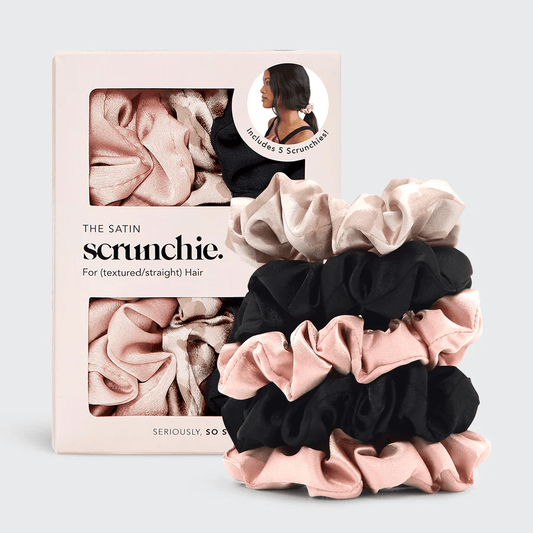 Kitsch Satin Sleep Scrunchies — 5pc Set