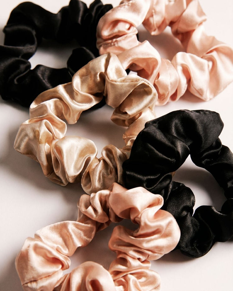 Kitsch Satin Sleep Scrunchies — 5pc Set