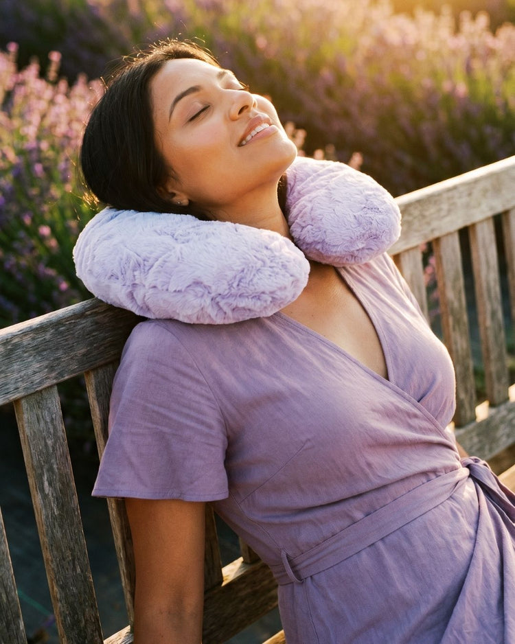 Lavender Spa Neck Pillow — Lavender Cloud Lilac
