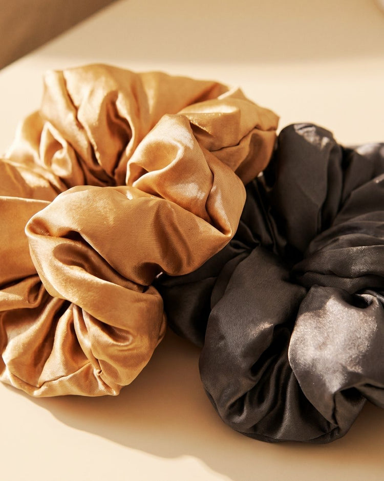 Kitsch Satin Pillow Scrunchies — 2pc Set