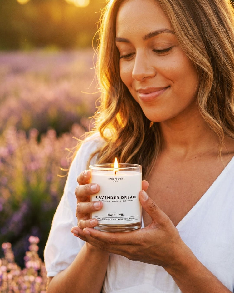 Lavender Dream Soy Candle — Lavender, Tea Tree & Eucalyptus