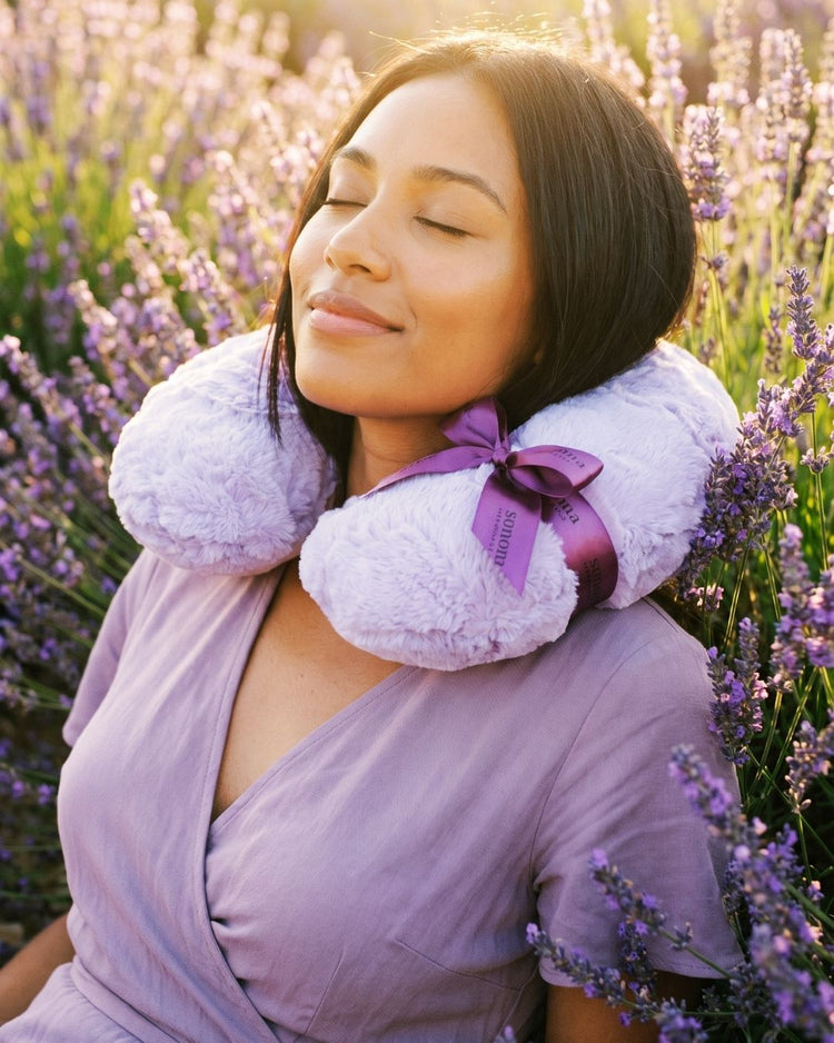 Lavender Spa Neck Pillow — Lavender Cloud Lilac