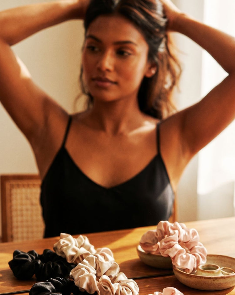 Kitsch Satin Sleep Scrunchies — 5pc Set