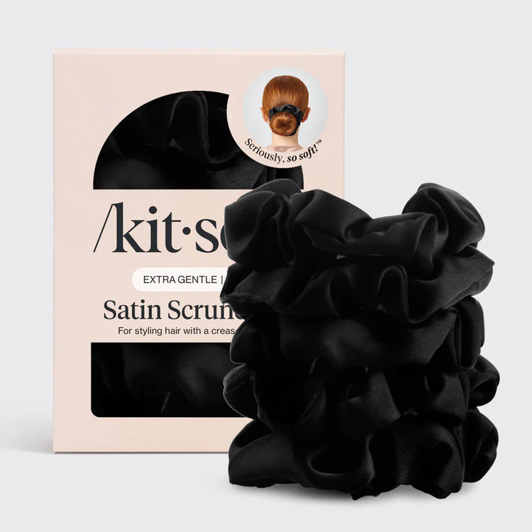 Kitsch Satin Sleep Scrunchies — 5pc Set