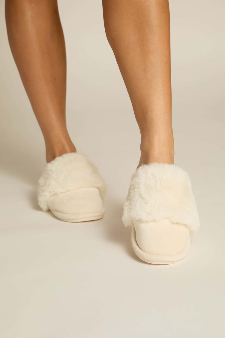 Furry Slipper Mules