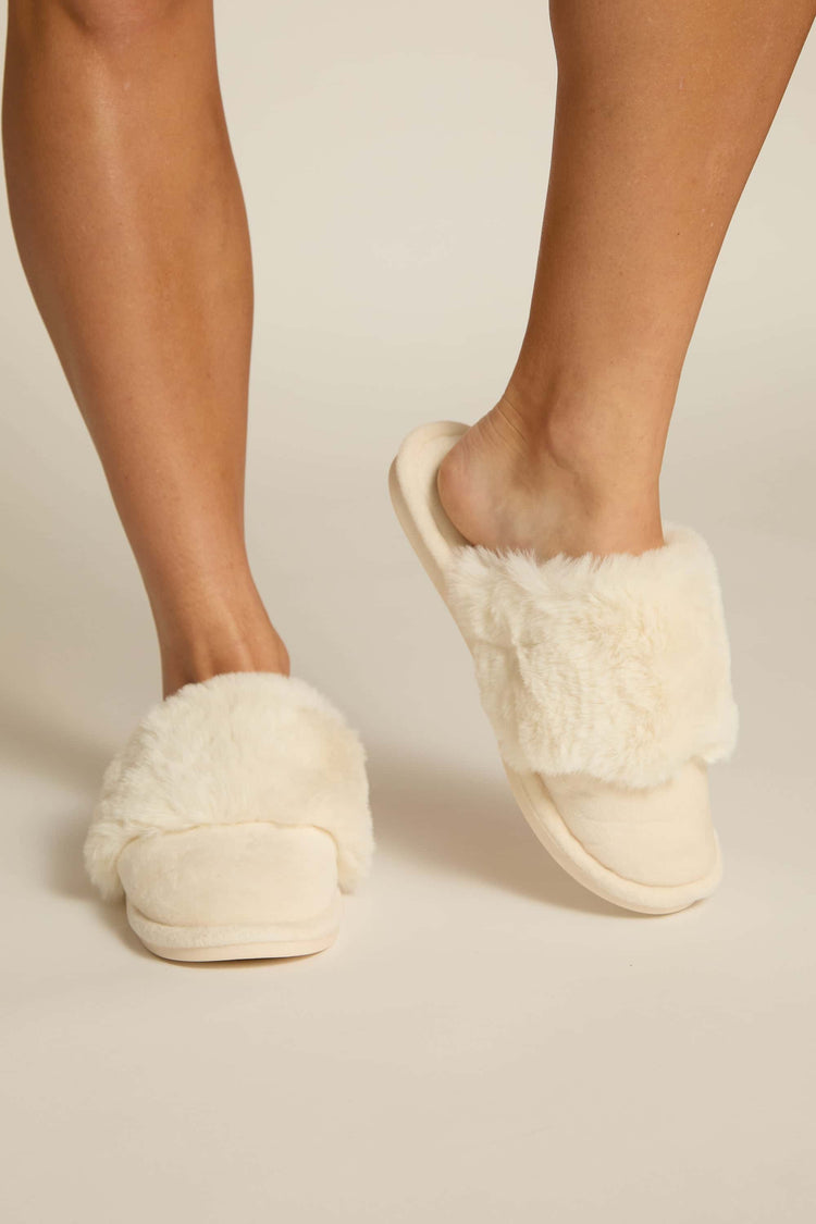 Furry Slipper Mules