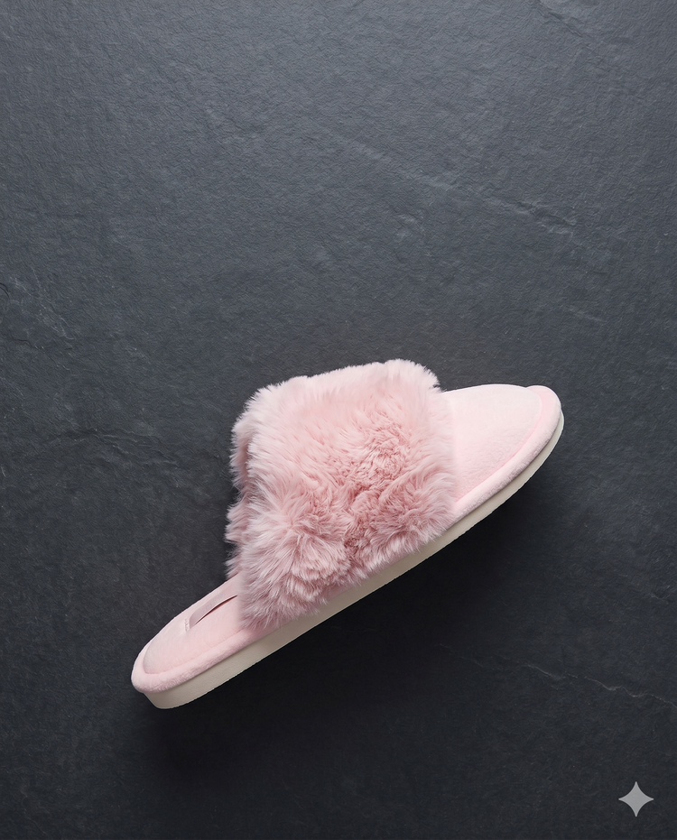 Furry Slipper Mules