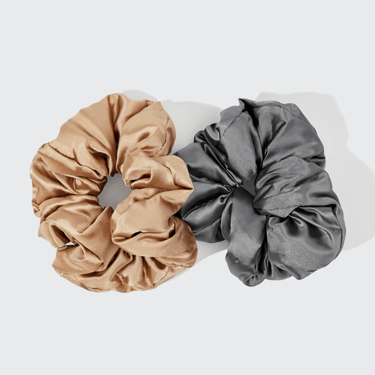 Kitsch Satin Pillow Scrunchies — 2pc Set